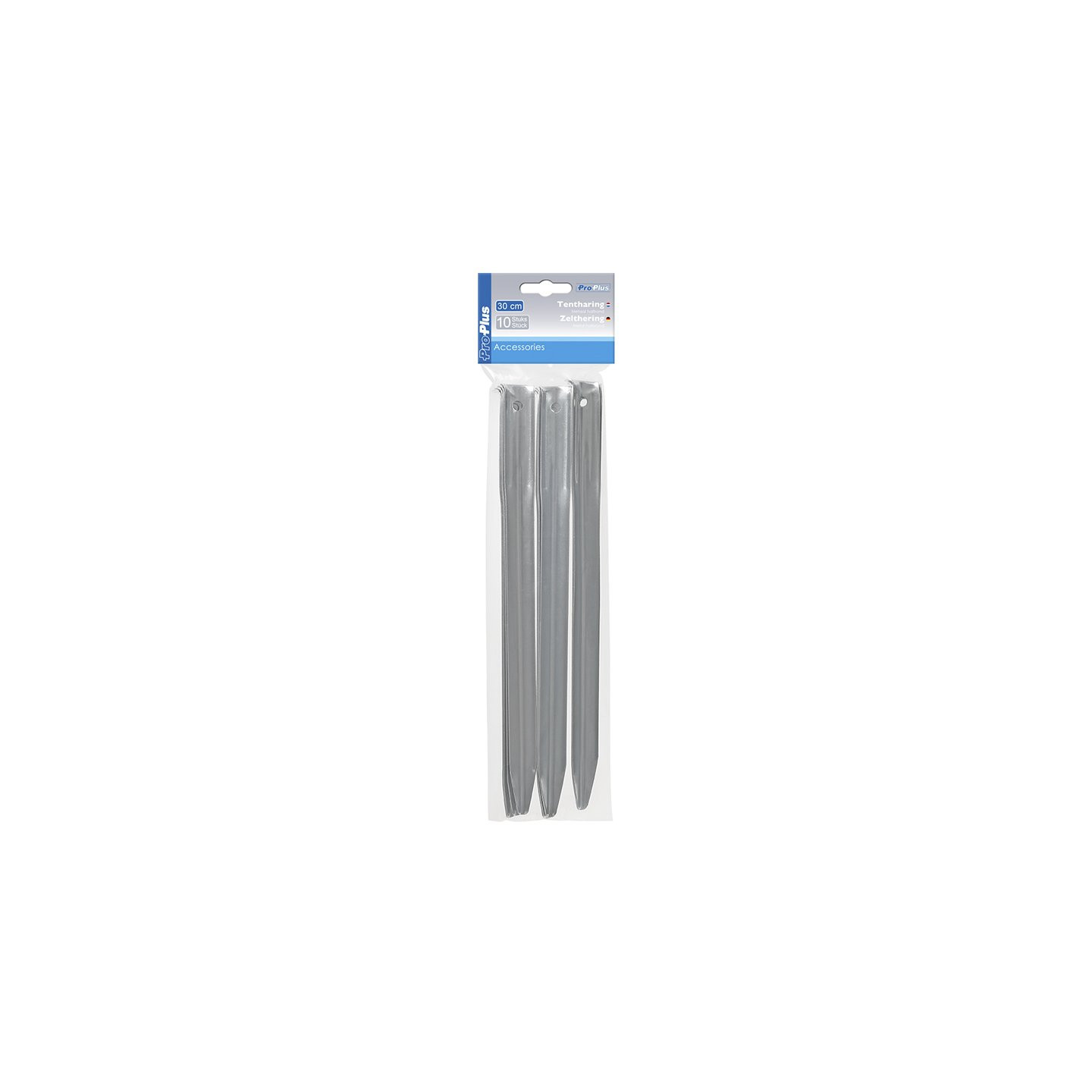 ProPlus - Half-round metal tent peg 30 cm - set of 10