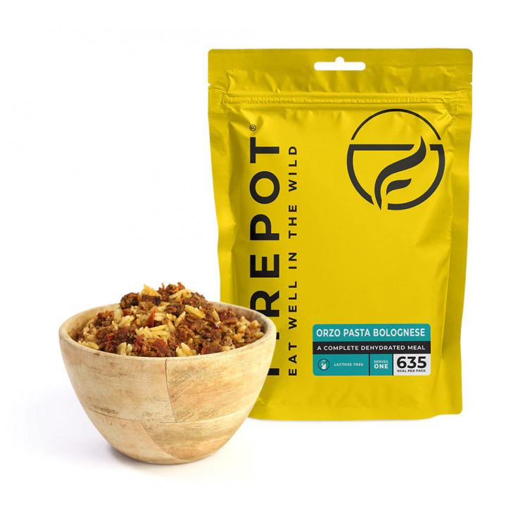 Firepot - Pasta bolognese van gerst - Gedehydrateerde maaltijd