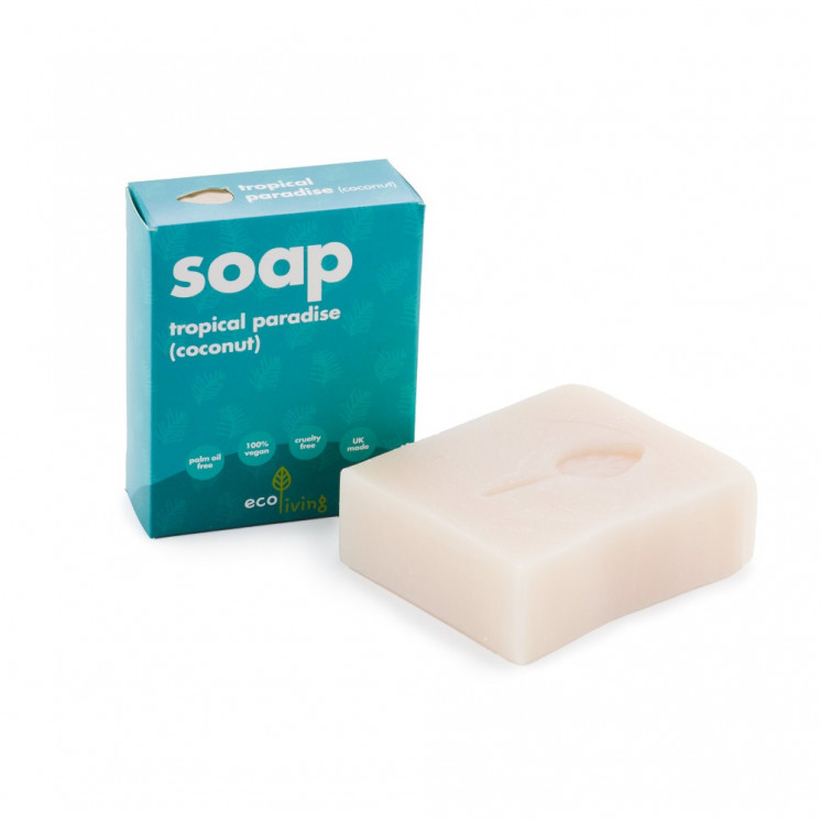 Eco-Living - tropical handmade coconut soap 100g – vegan & palm oil-fr