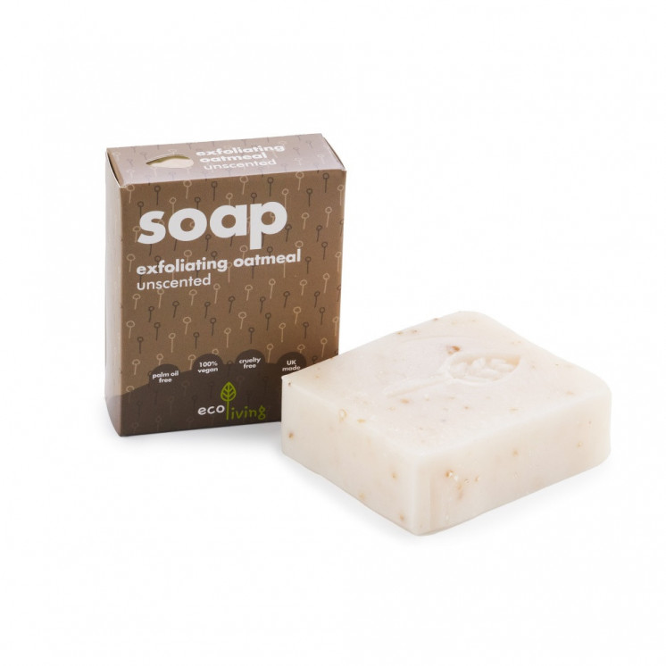 EcoLiving - unscented oatmeal soap 100g – exfoliating & vegan