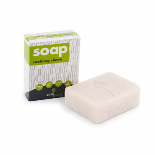 EcoLiving - handgemaakte scheerzeep soothing shave 100g – vegan & mild