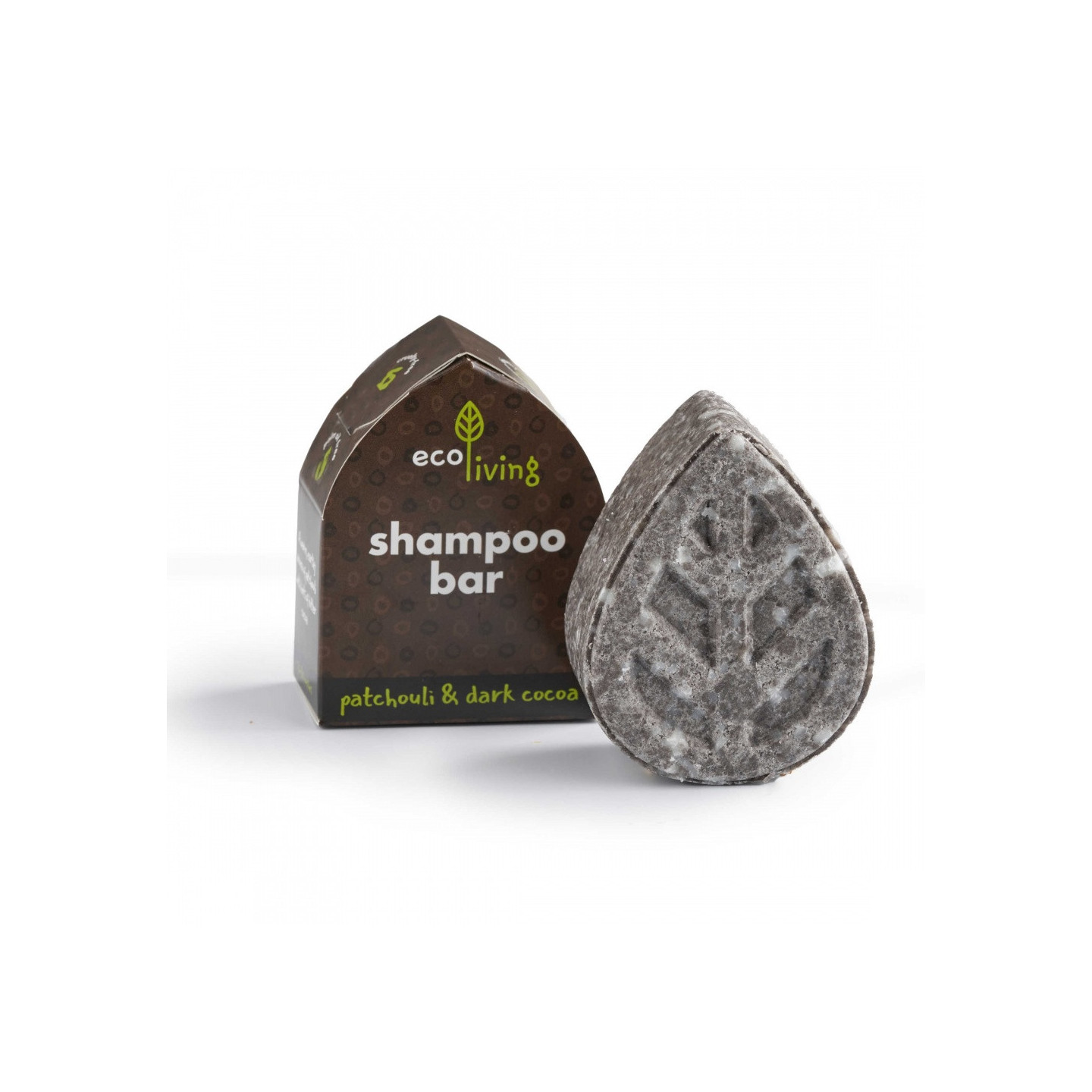 EcoLiving - patchouli & dark cocoa shampoo bar – vegan & soap-free