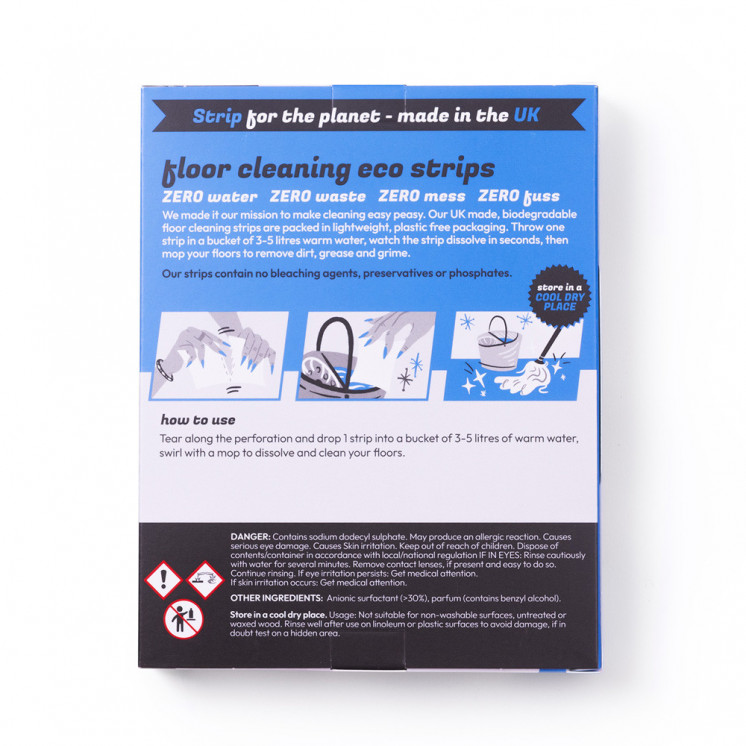 ecoLiving floor cleaner stripwash – biodegradable strips