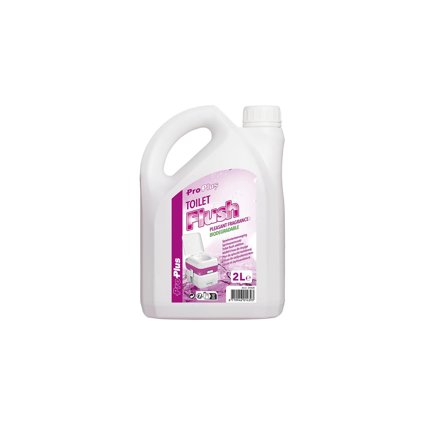 Toilet Fluid - 2-Liter Flush Water Additive Pink