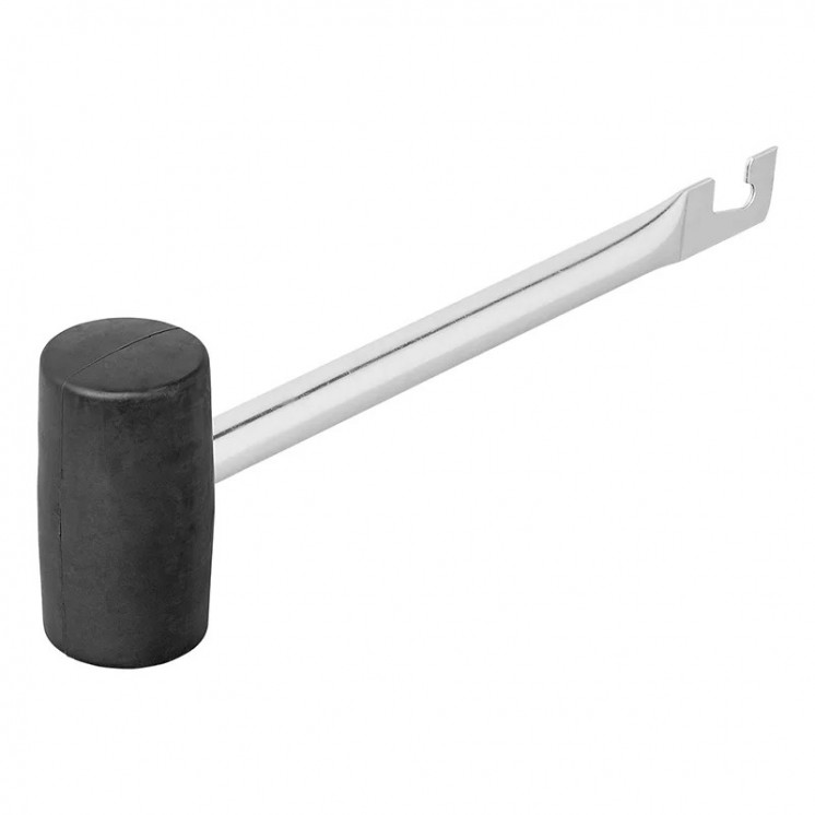 Rubber Mallet with Peg Extractor - Camping Accessory