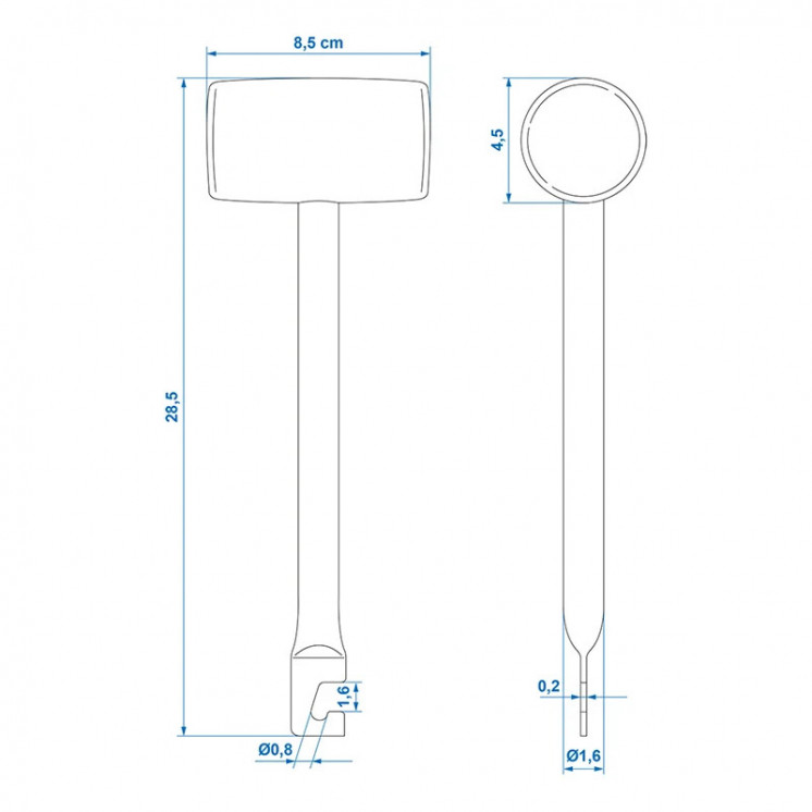 Rubber Mallet with Peg Extractor - Camping Accessory