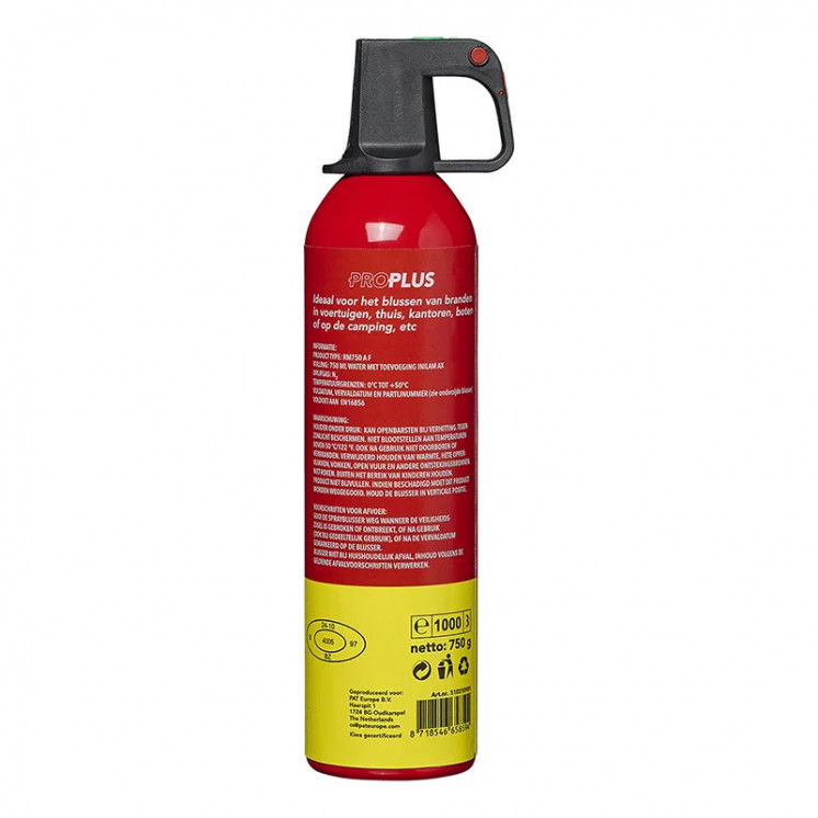 Brandblusser 750ml A F Schuim - Milieuvriendelijke Brandveiligheid