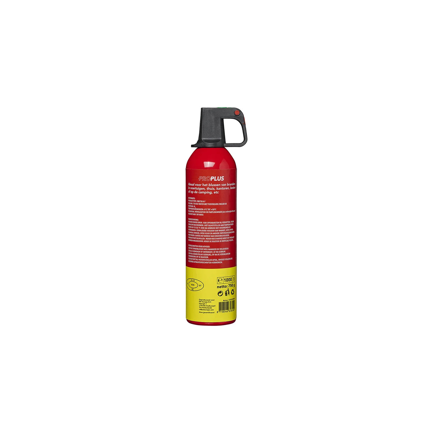 Fire Extinguisher 750ml A F Foam - Eco-Friendly Fire Safety