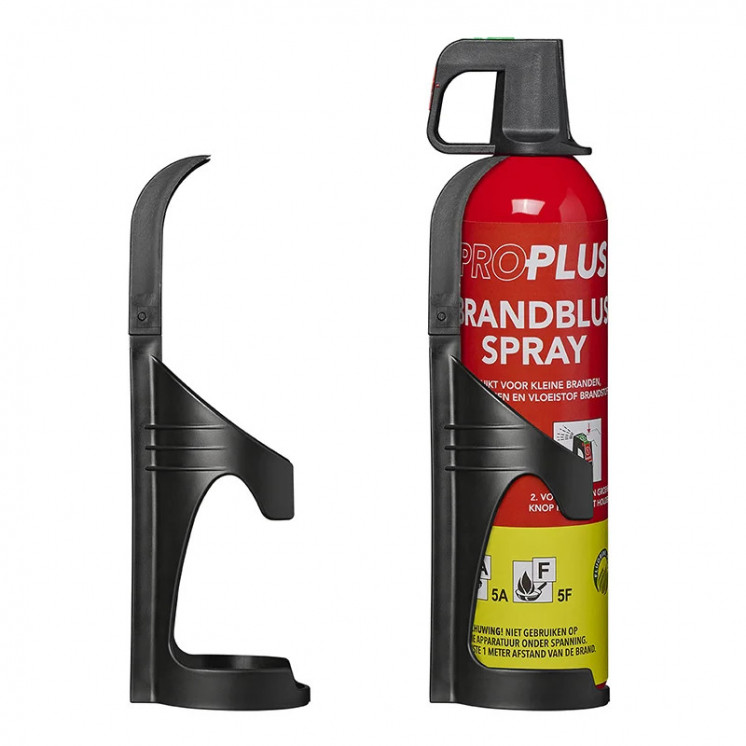 Black Wall Mount for 750ml Fire Extinguisher - Safety & Accessibility