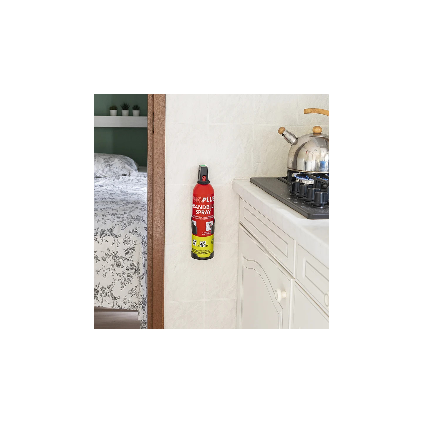 Black Wall Mount for 750ml Fire Extinguisher - Safety & Accessibility