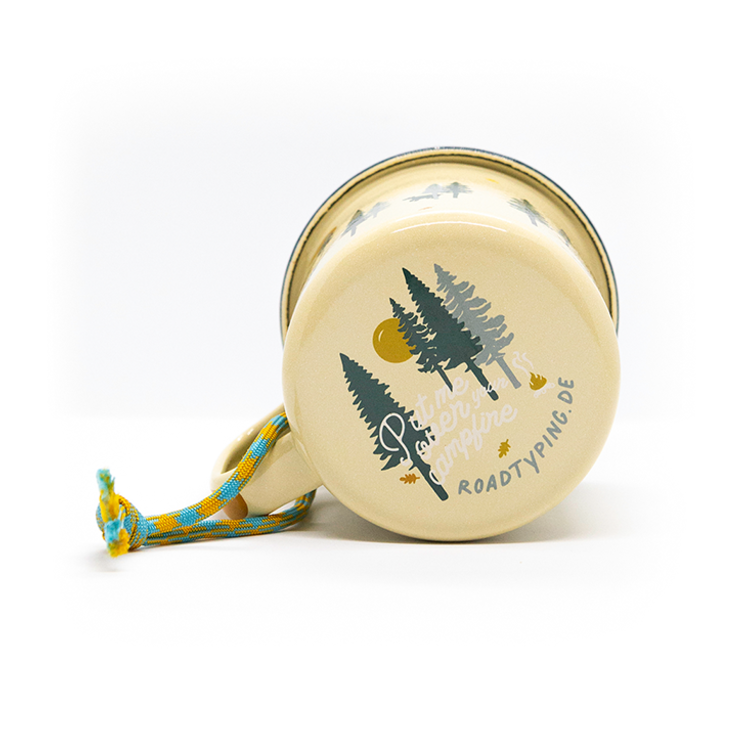 Roadtyping – langlebige 'Wild & Free' Emaille-Tasse