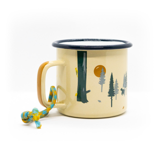 Roadtyping – langlebige 'Wild & Free' Emaille-Tasse