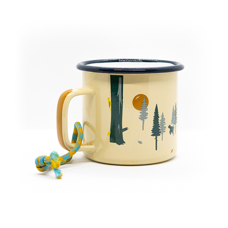 Roadtyping – langlebige 'Wild & Free' Emaille-Tasse