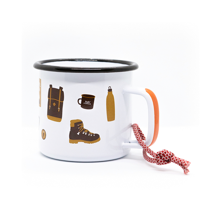 Enamel mug - "Gipfelstürmer"