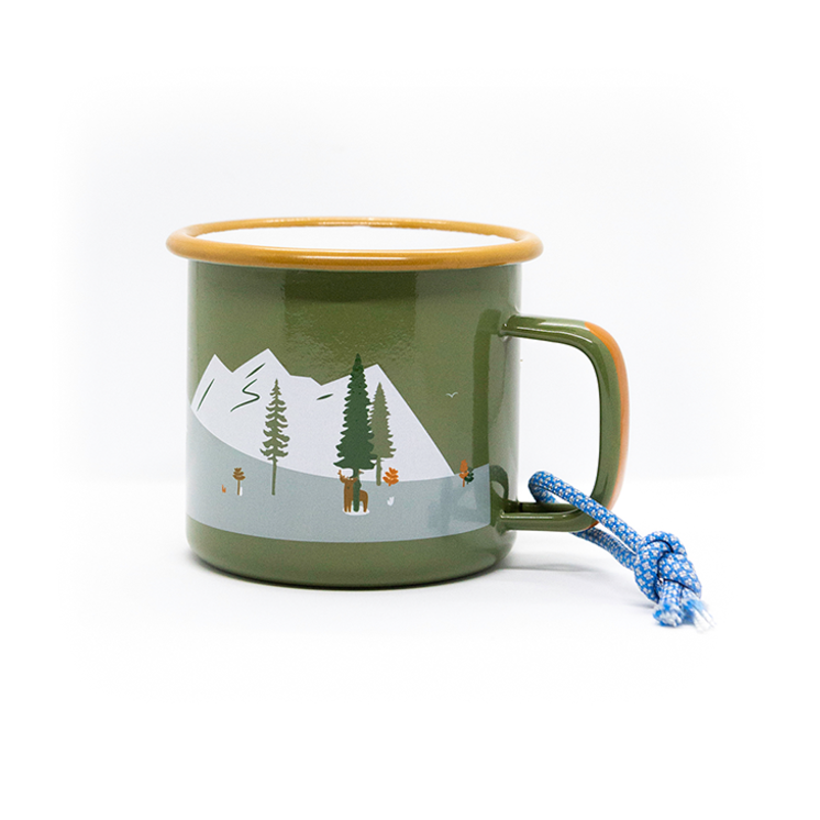 Roadtyping - langlebige 'Outdoor' Emaille-Tasse