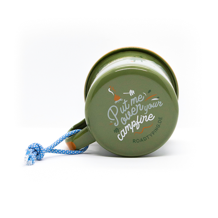 Roadtyping - langlebige 'Outdoor' Emaille-Tasse