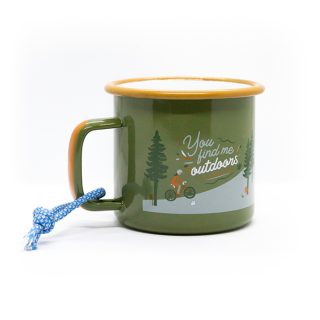 Roadtyping - langlebige 'Outdoor' Emaille-Tasse