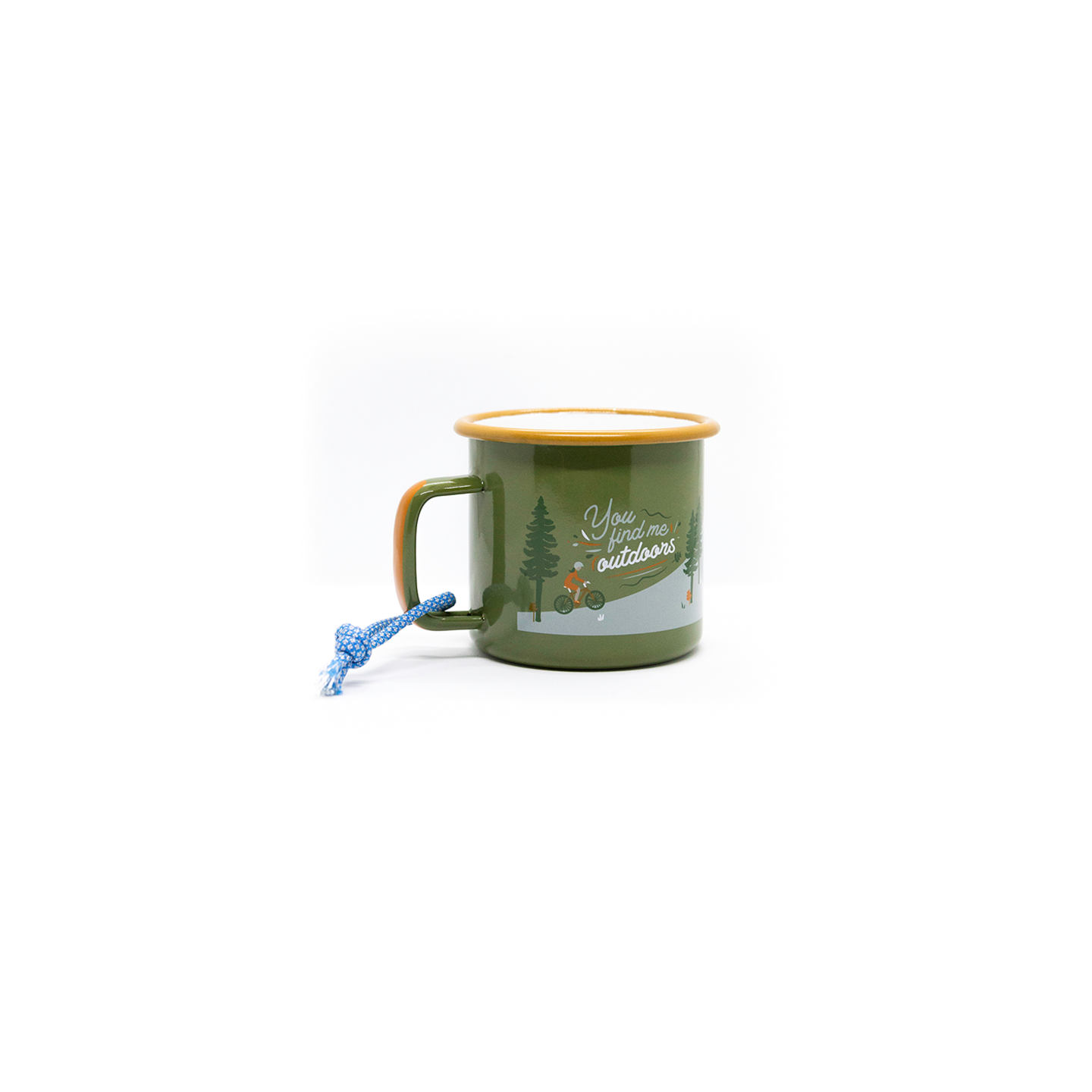 Roadtyping - langlebige 'Outdoor' Emaille-Tasse