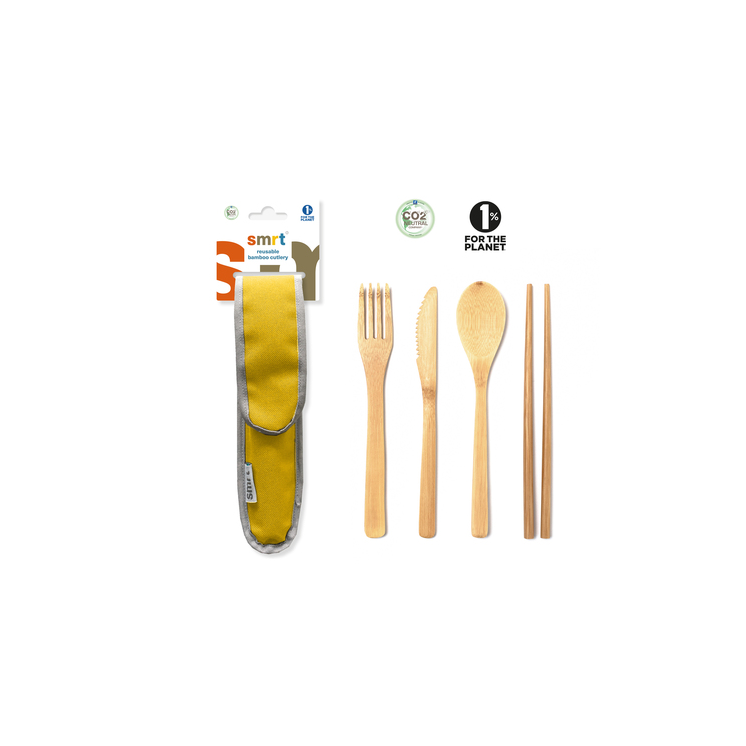 Reusable bamboo cutlery