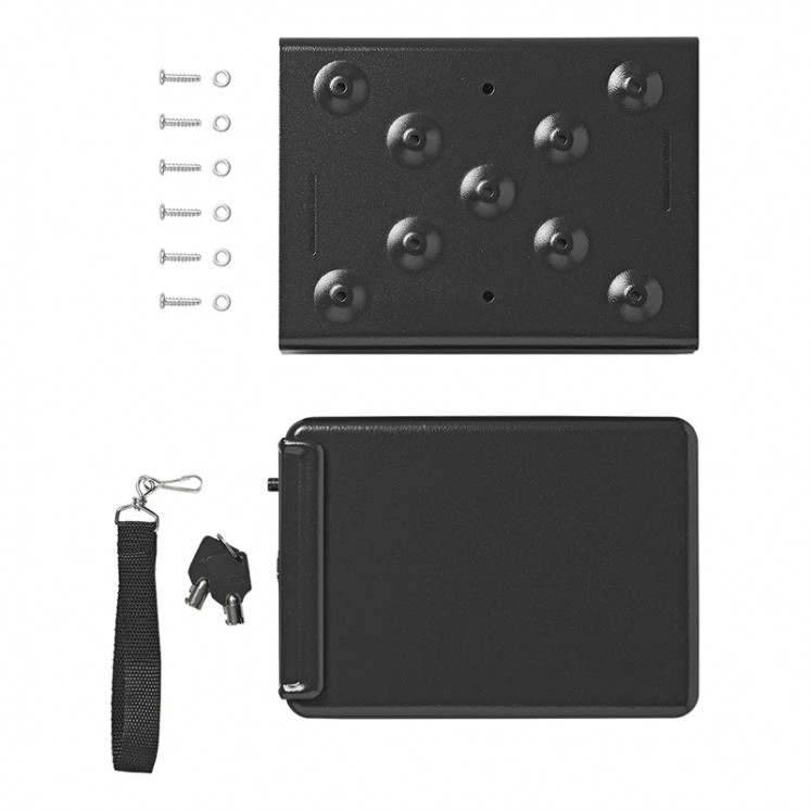 Steel safe with carriage