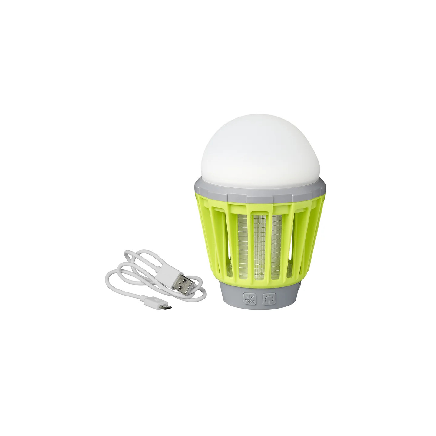 Rechargeable camping- & insect lamp (2-in-1)