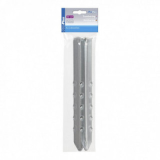 ProPlus - Gerippter Metall-Zelthering 30 cm - 2er-Set