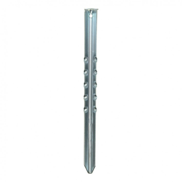 ProPlus - Gerippter Metall-Zelthering 40 cm - 2er-Set